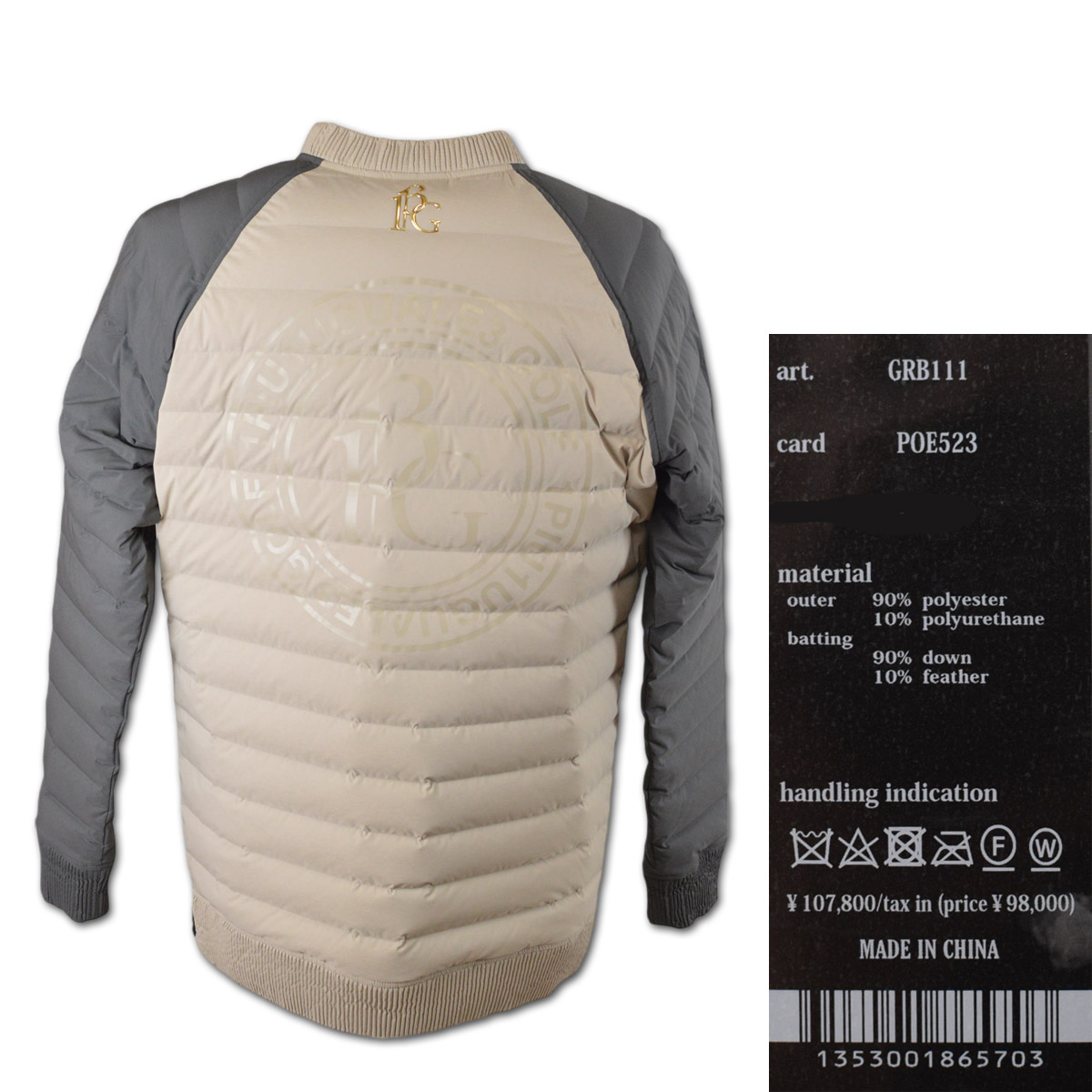 1PIU1UGUALE3 GOLF ダウンスニード メンズ ウノピュウノウグァーレトレ