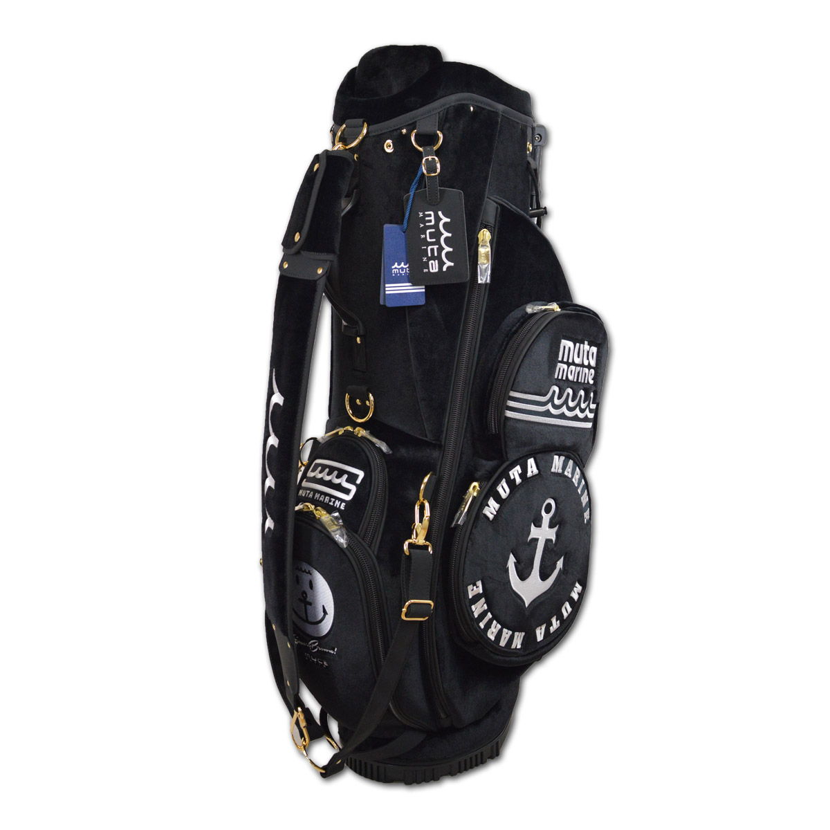 muta（ムータ） キャディバッグ スタンド式 メンズ クリア 黒 紺