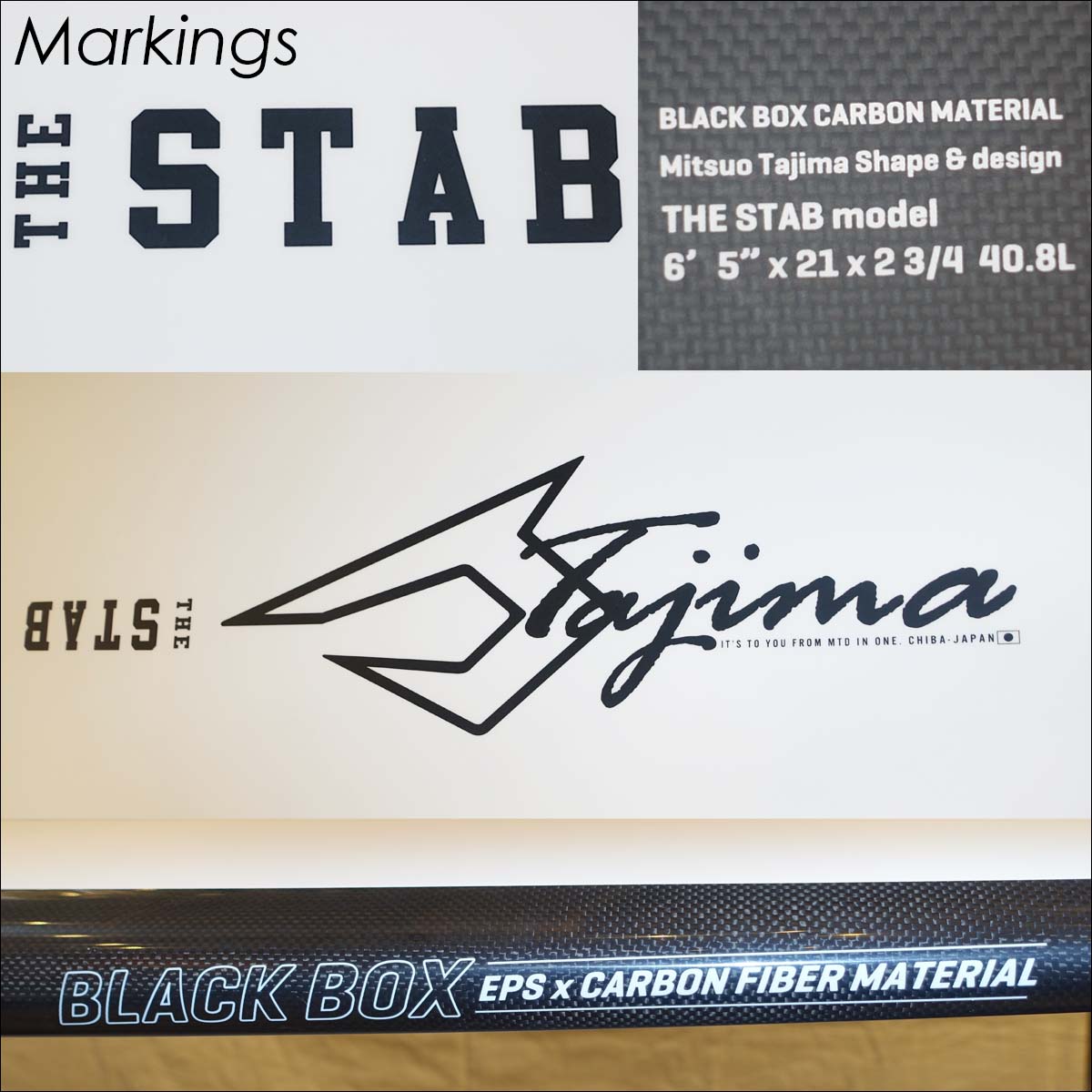 JUSTICE SURFBOARD ジャスティス サーフボード THE STAB BLACKBOX FULL