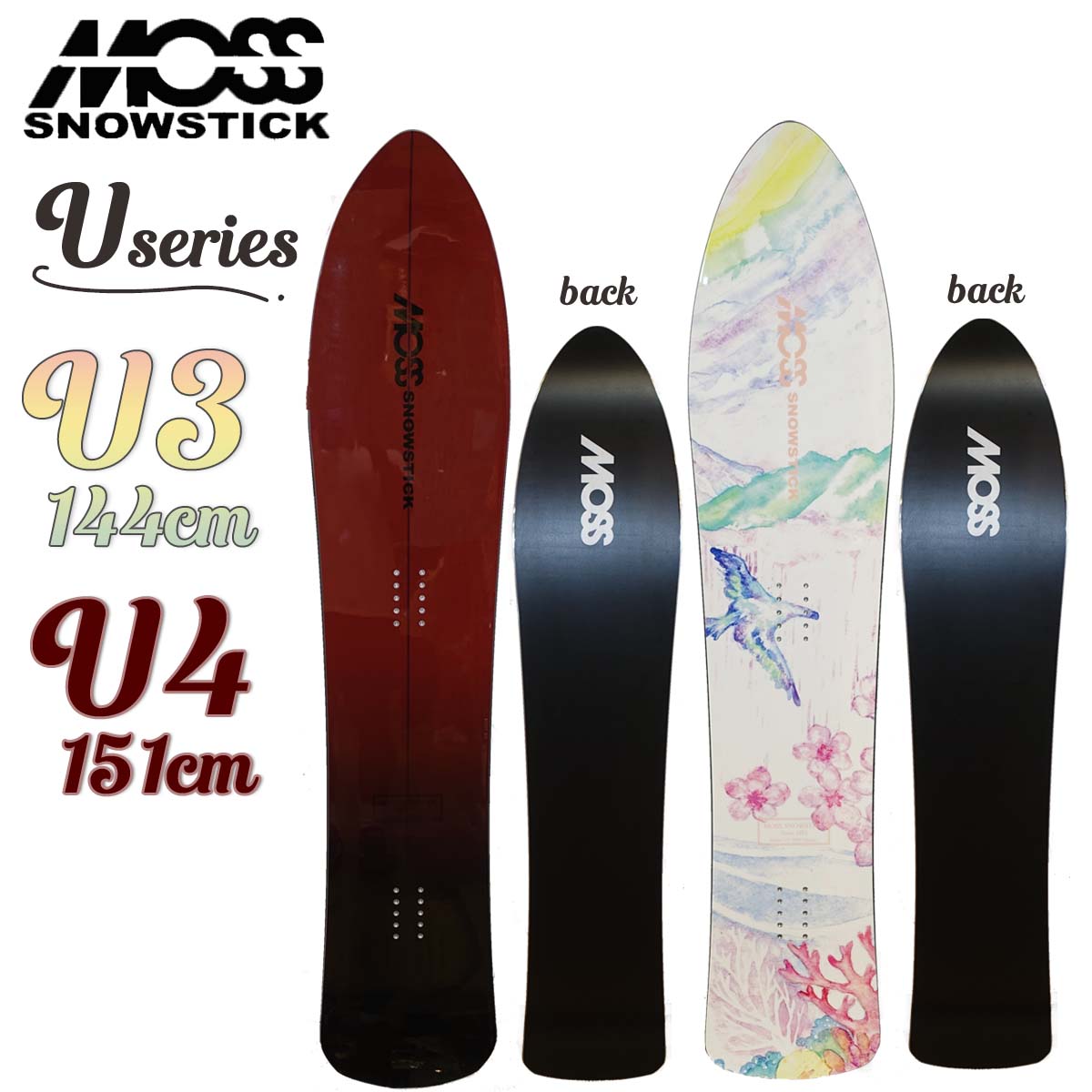 25/26 スノー MOSSSNOWSTICK モススノースティック スノーボード U