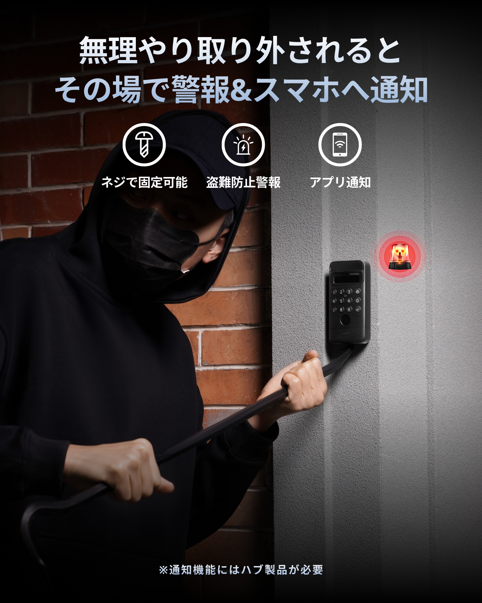 SwitchBot（スイッチボット） 顔認証パッド 指紋認証 暗証番号