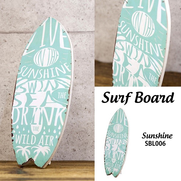 アメリカン レトロ ミニサーフボード ウッドプラーク ザ・ウェーブ
