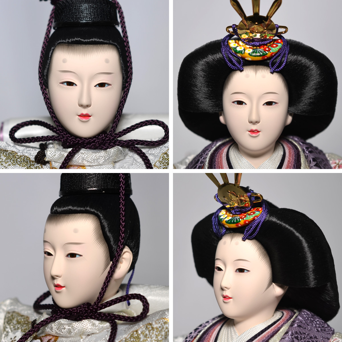 雛人形 親王飾り 尾道桜 オリジナルひな人形セット 押し花屏風 : 人形