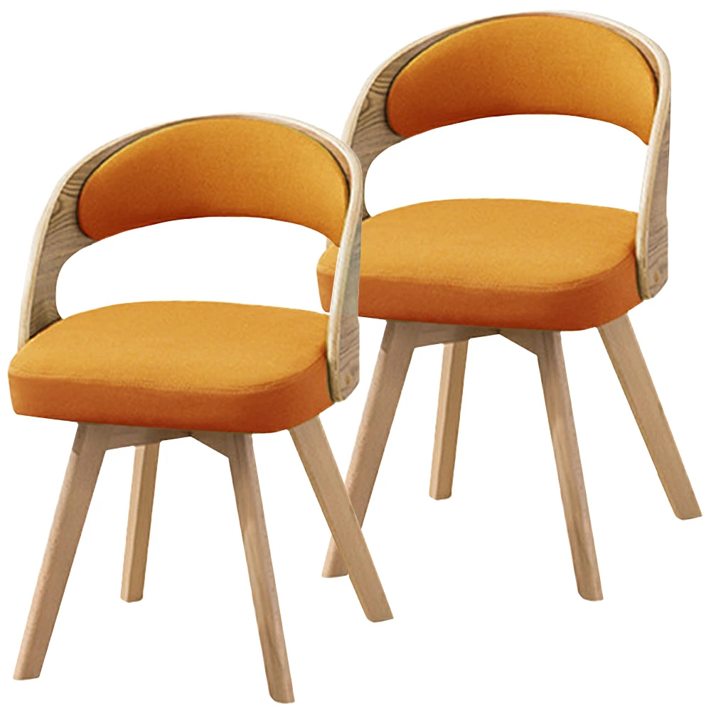 ダイニングチェア 回転 木製 北欧 360度 回転椅子 2脚セット 椅子 イス