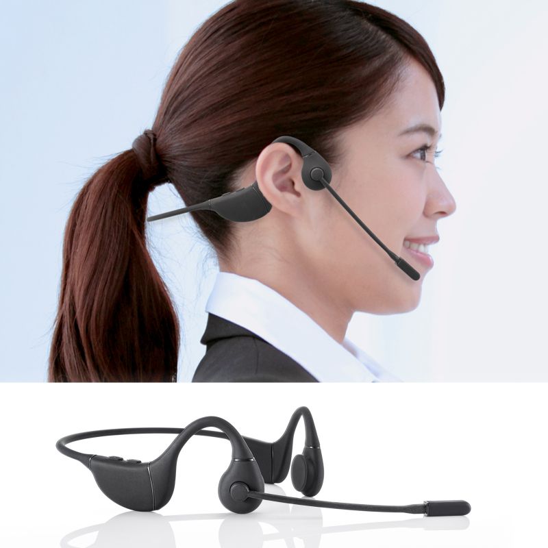 SANWA SUPPLY（サンワサプライ） 骨伝導ヘッドセット（MM-BTSH65BK