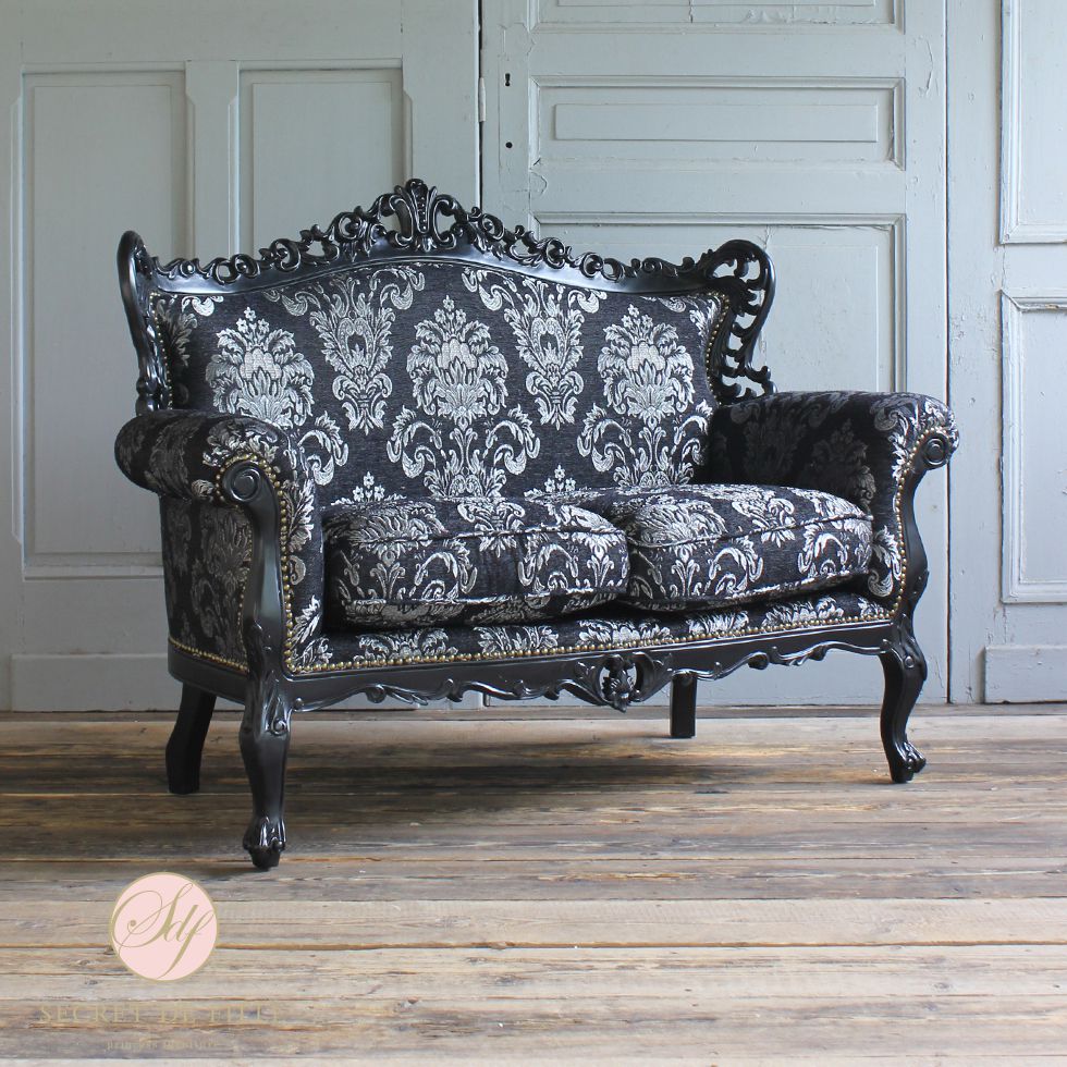 姫系 家具 ソファ 2人掛け ロココ 調 猫脚 ソファー お姫様 サロン