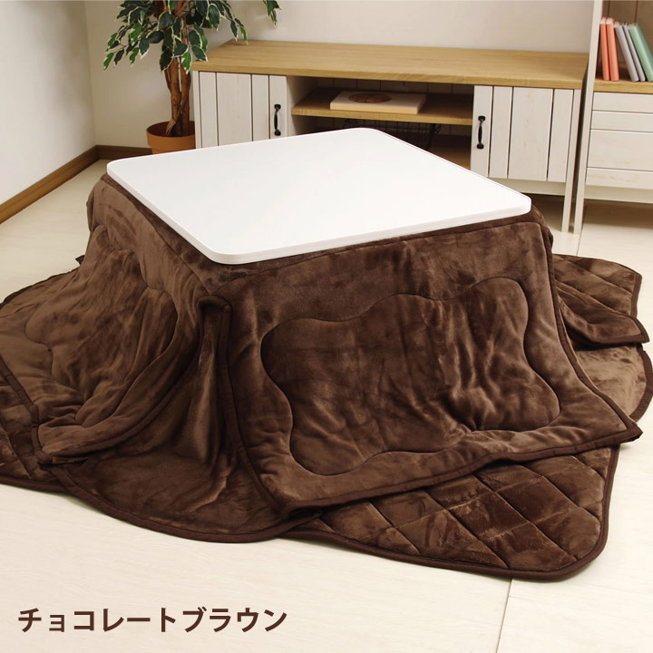 こたつ セット 正方形 3点セット省スペース こたつ布団 掛敷＋こたつ台