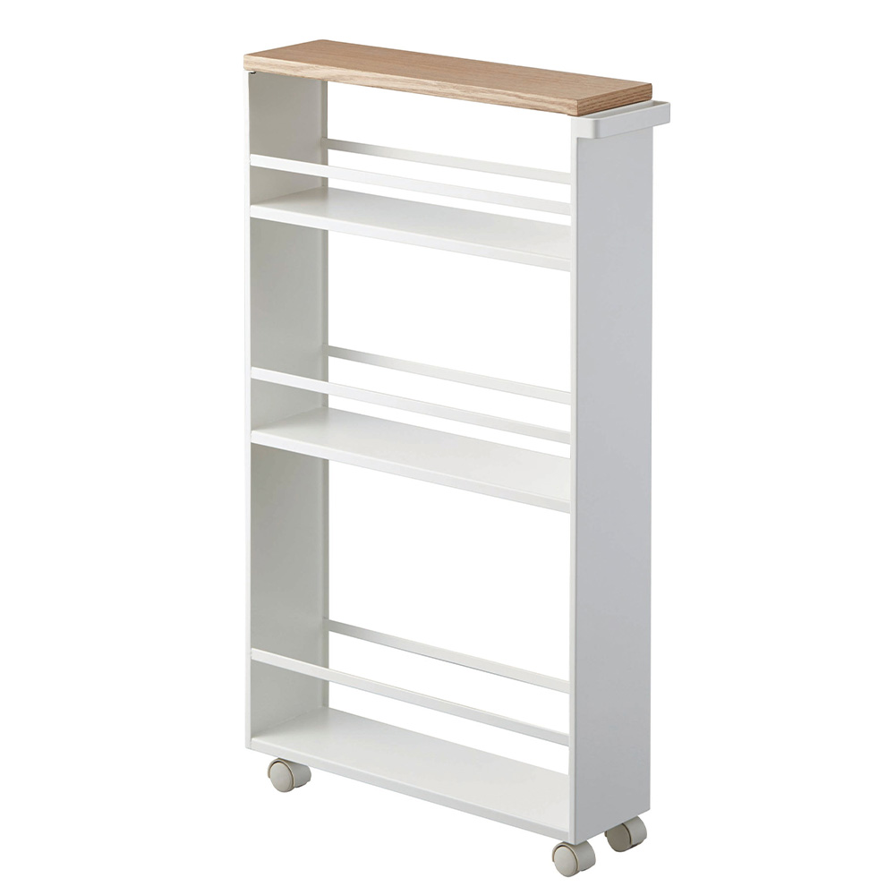 tower 山崎実業 ハンドル付き スリムワゴン タワー キャスター付き