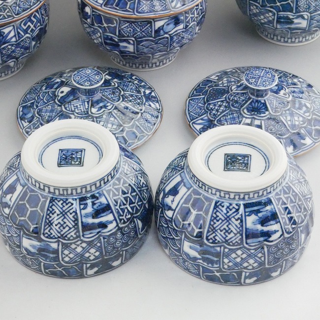 京焼 清水焼 菊彫祥瑞蓋付汲出碗揃え 壹楽 : 松韻堂 Yahoo!店 - 通販