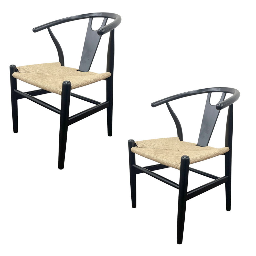 ダイニングチェア 2脚セット リプロダクト ペーパーコード ワイチェア