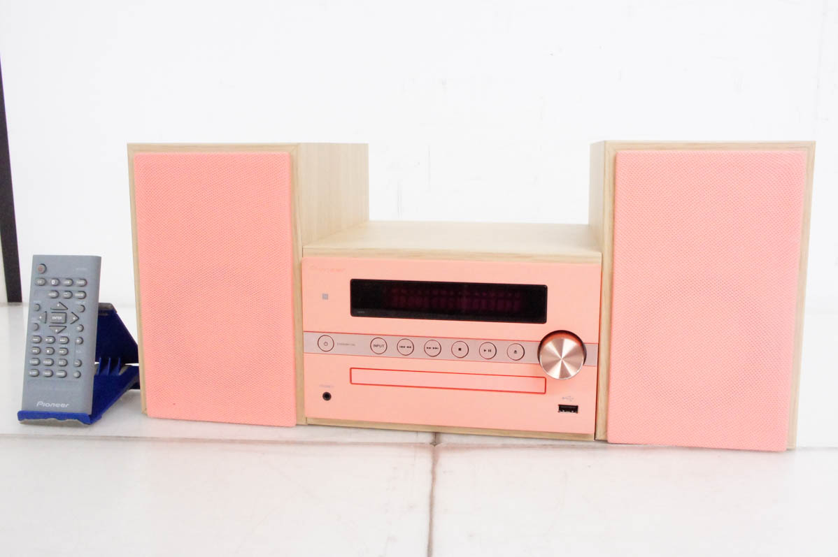 中古 Pioneerパイオニア CDコンポ X-CM56 NFC Bluetooth搭載 : エス