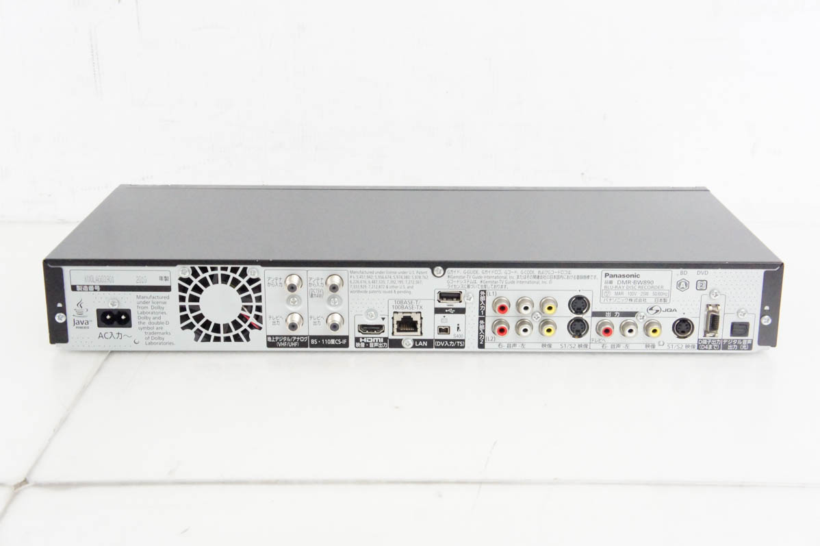 中古 Panasonicパナソニック ブルーレイディスクレコーダー DIGA DMR