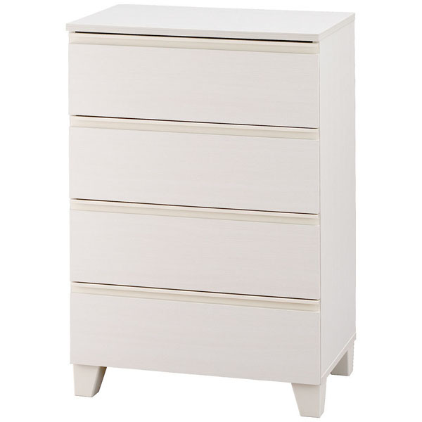 IRIS OHYAMA（アイリスオーヤマ） チェスト 木製 4段 幅59 脚付き