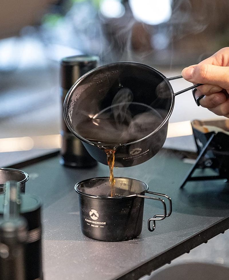 CAMPINGMOON キャンピングムーン シェラカップ ブラック 黒 深型