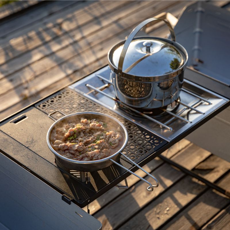 CAMPINGMOON IGT テーブル 天板 2枚 セット ブリッジテーブル 用