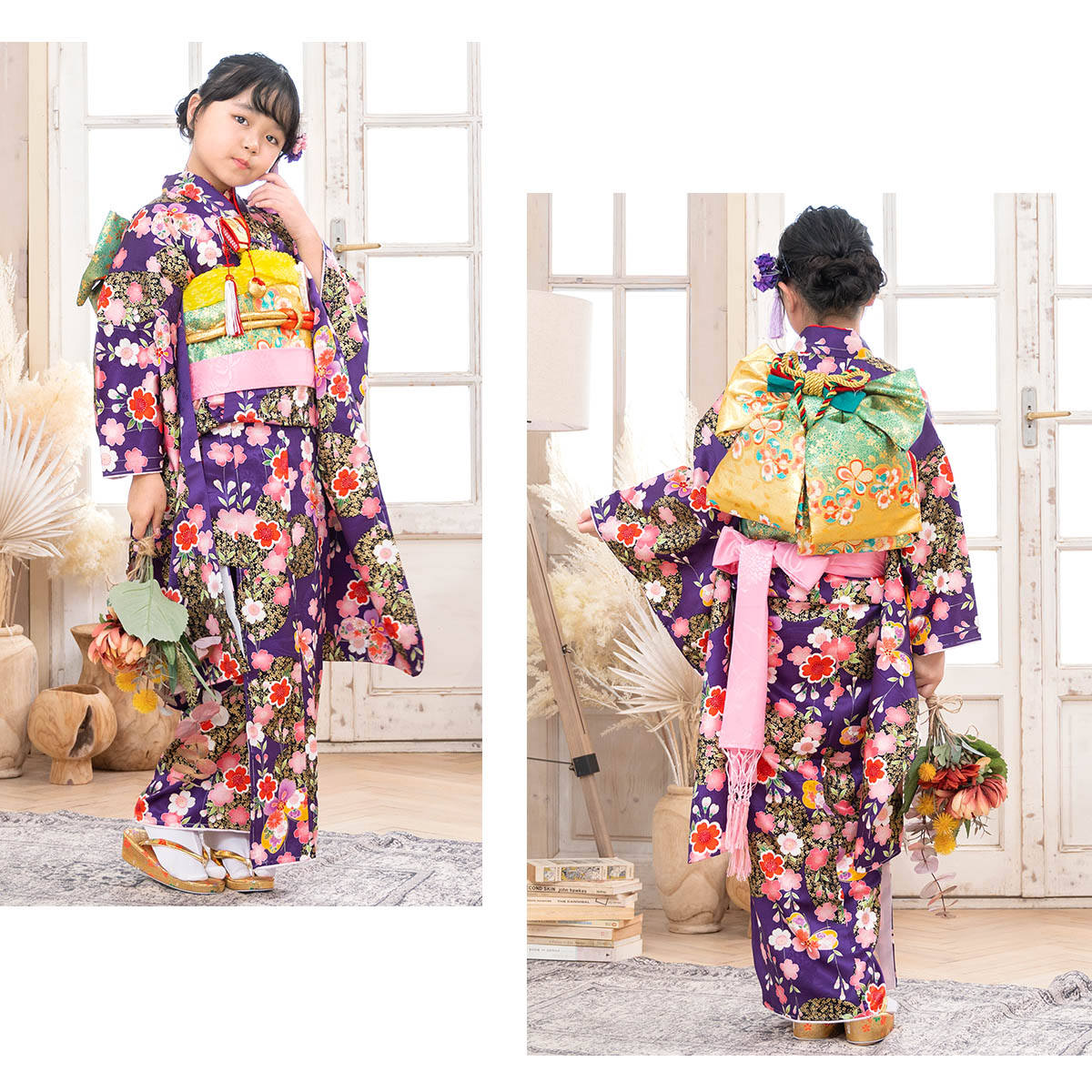 SOUBIEN（創美苑） レンタル 七五三 レンタル 7歳 着物セット 女の子