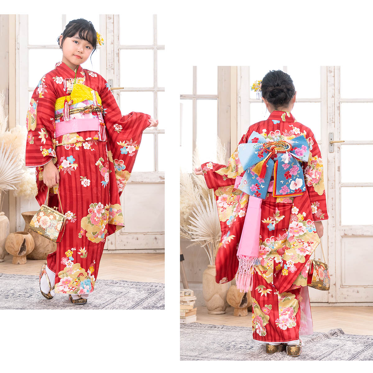 SOUBIEN（創美苑） レンタル 七五三 レンタル 7歳 着物セット 女の子