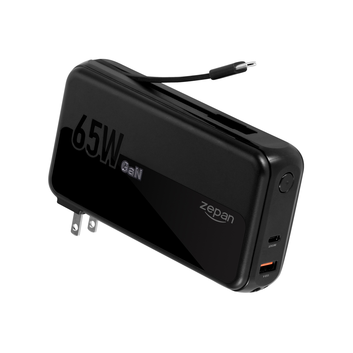 zepan-pd65】モバイルバッテリー 大容量 14400mAh ACアダプター