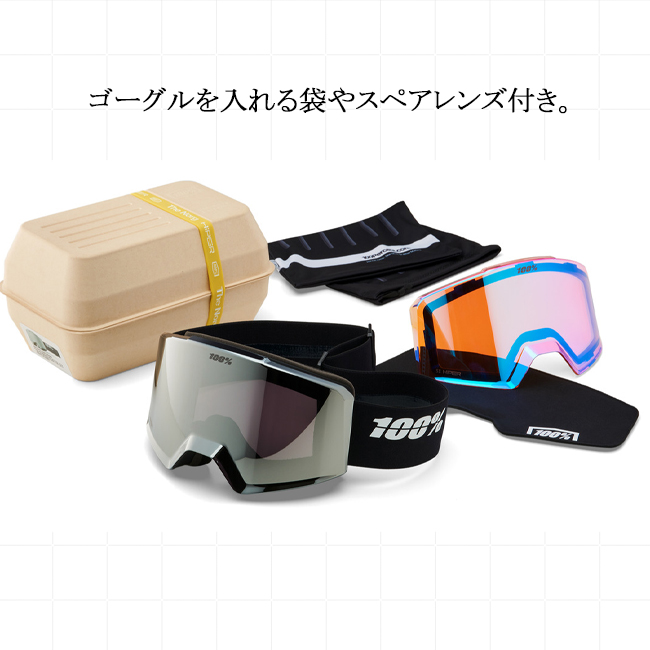 100% スノーゴーグル ワンハンドレッド NORG ハイパーレンズ レンズ