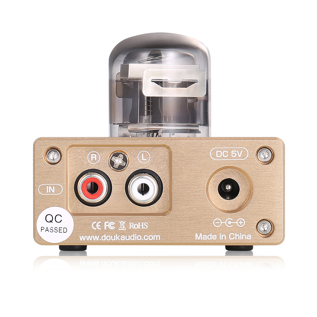 Nobsound E6 ミニ 真空管 プリアンプ： 12J1S搭載 105V高電圧設計 低