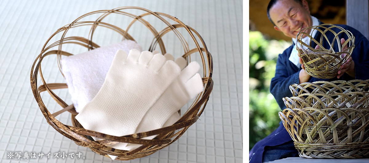 虎竹洗濯籠（特大） 日本唯一の虎竹で 昔懐かしい洗濯籠を復刻 高足付