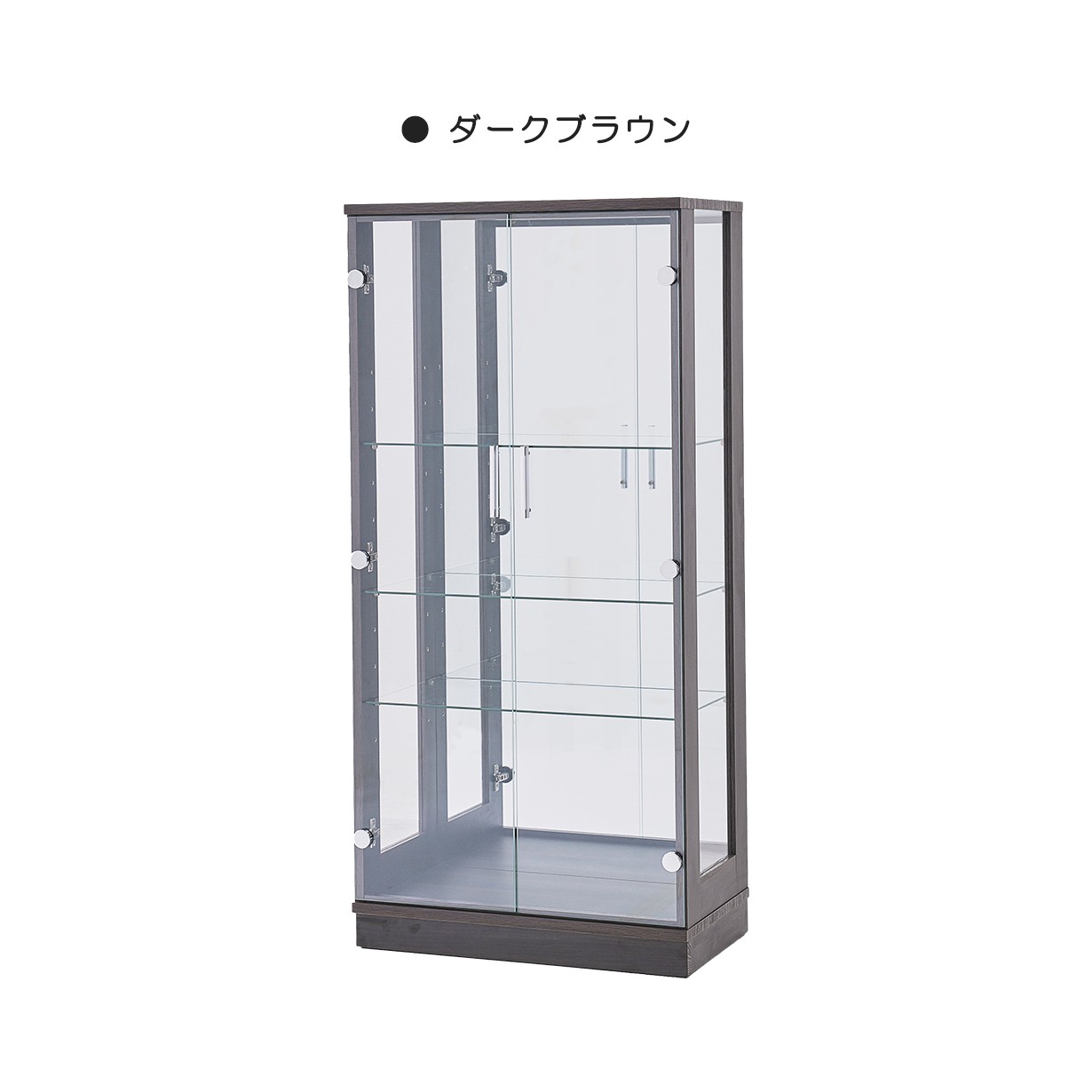 コレクションボード 幅60cm 完成品 ミドルタイプ 背面ミラー ガラス