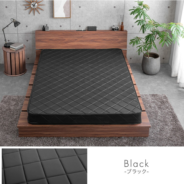 タンスのゲン ベッド マットレス付き 厚さ14cm ボンネルコイル ダブル