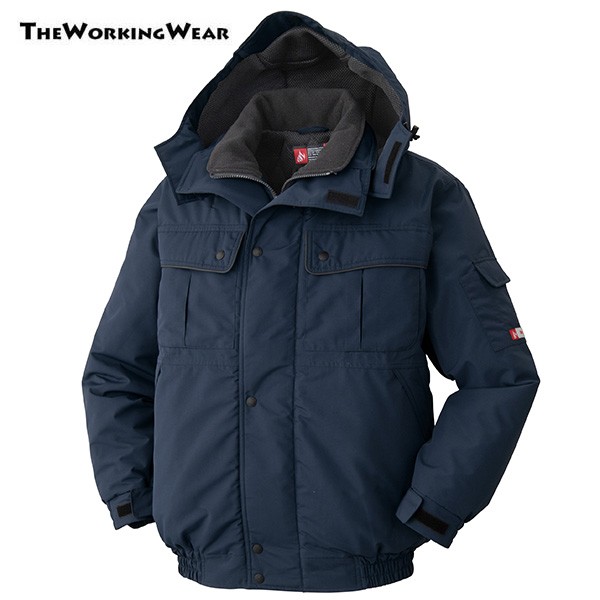 防寒着 上下セット透湿防水防寒 ジャケット×パンツ ネイビー 作業着