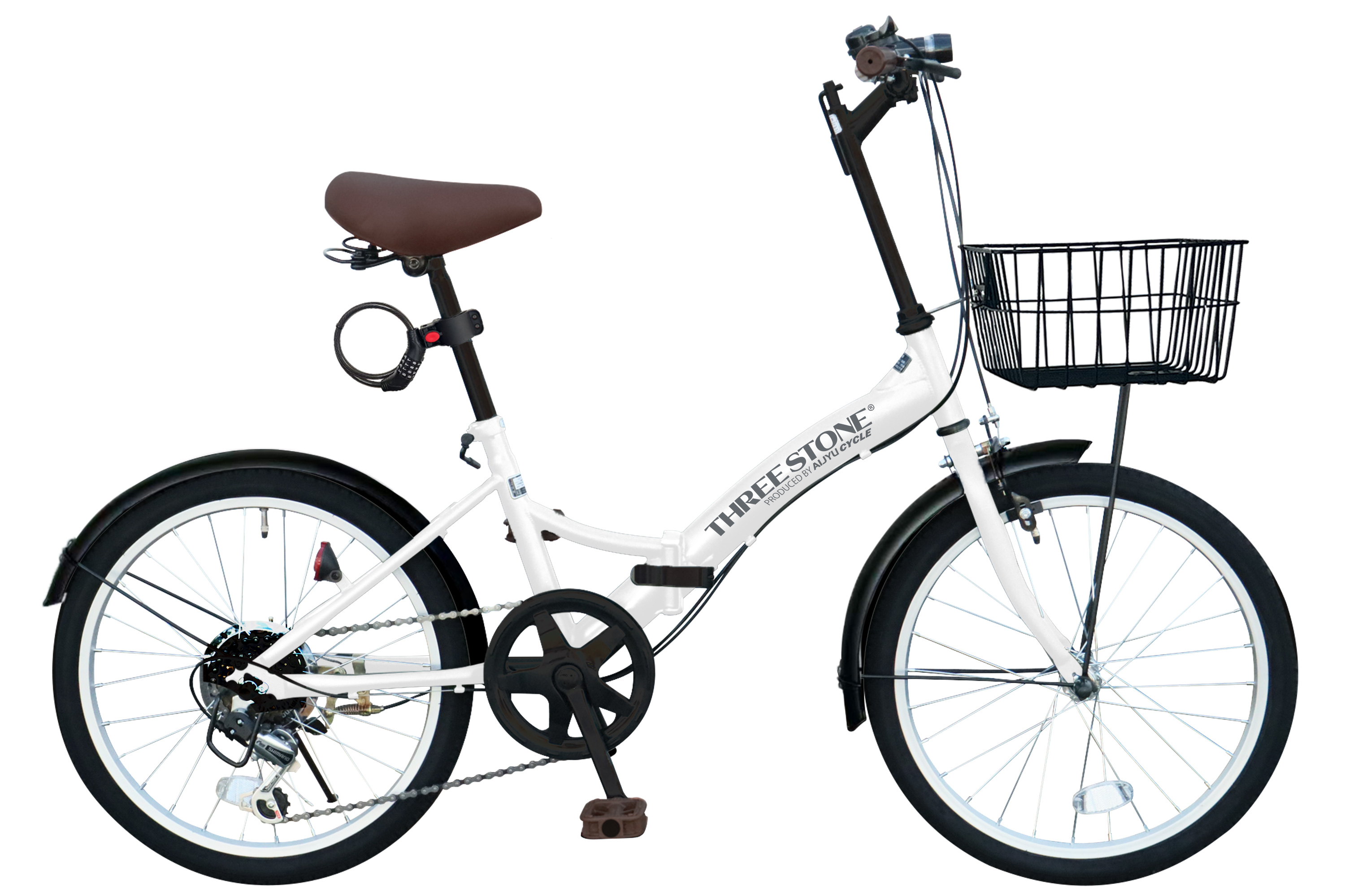 アイジュサイクル 折りたたみ自転車 20インチ シマノ製 6段ギア