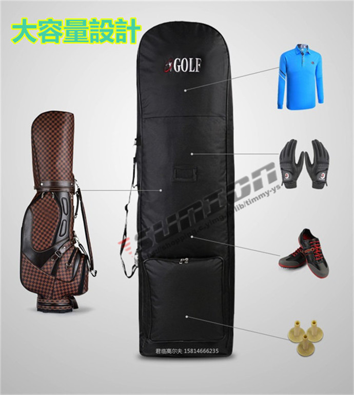 トラベルバッグ ゴルフ キャディバッグ カバー ローラー付き