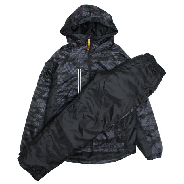 中綿ウィンドブレーカー 防寒 セットアップ メンズ アウター パンツ