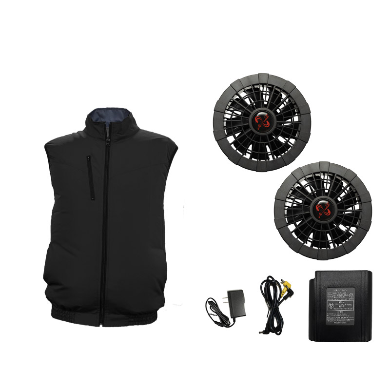 空調ベスト フルセット 14.8V バッテリー付き 2025夏用 作業服 セット