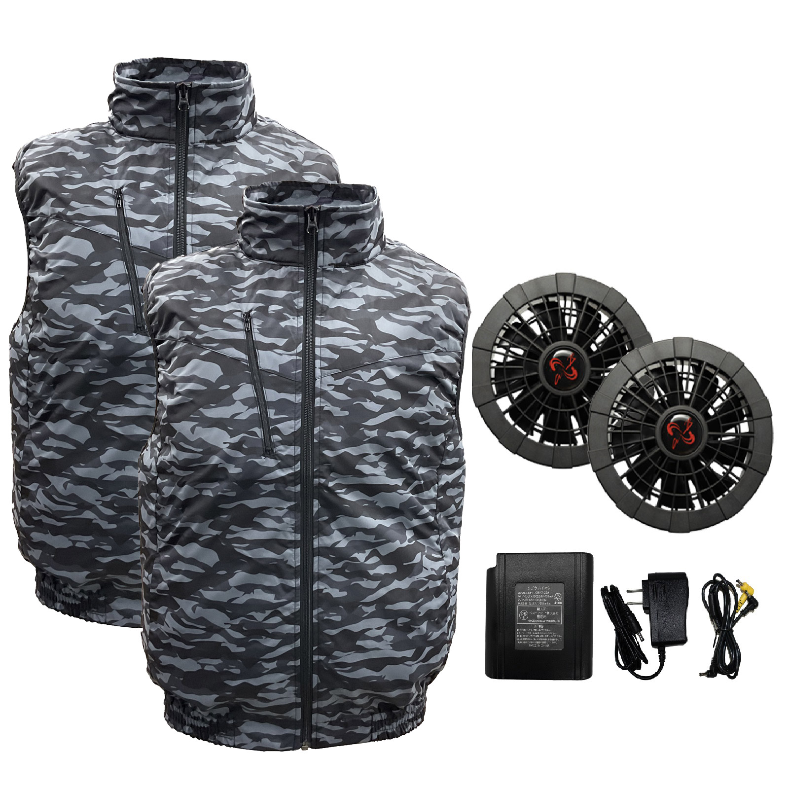 服2枚付き 空調ベスト フルセット 空調作業服 2025 空調ウェア 最強