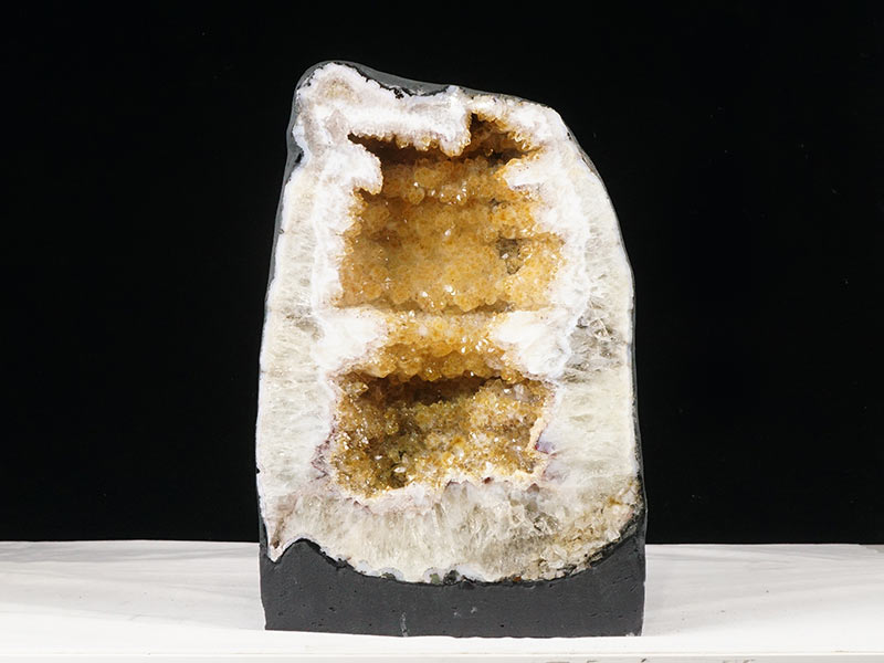 23.7Kg シトリン ドーム ブラジル産 シトリンクォーツ 原石 置物