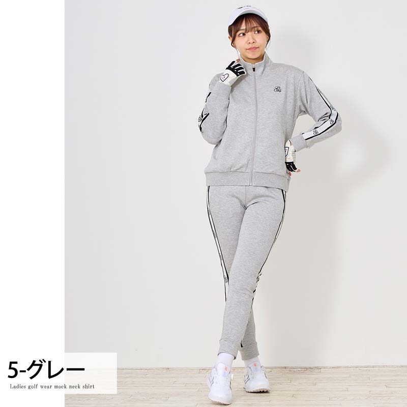 ゴルフウェア レディース 上下セットアップ gs GOLF ジップアップ