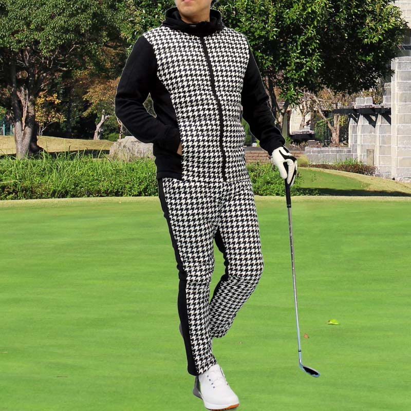 ゴルフウェア セットアップ メンズ 上下セット ダウンジャケット