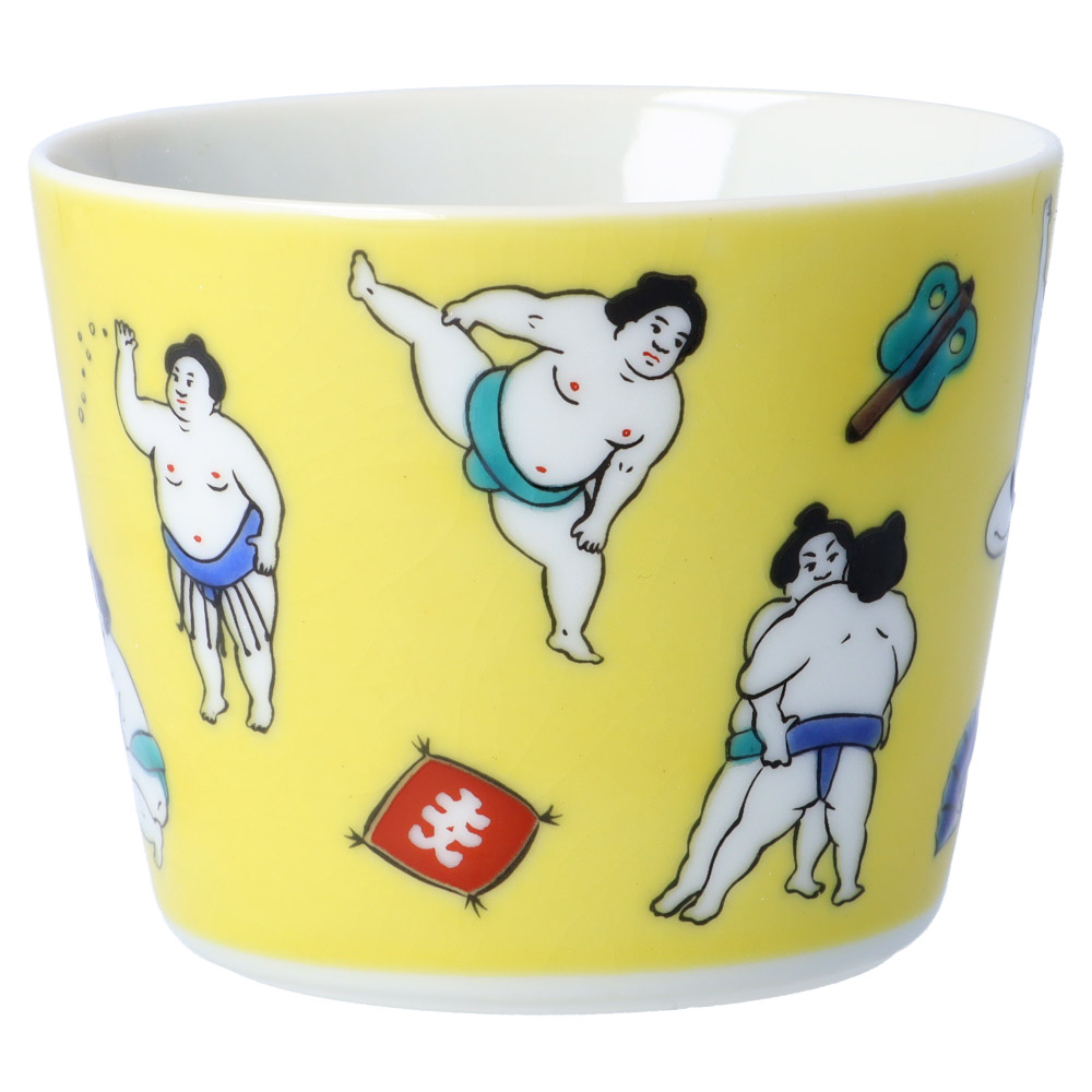 九谷焼 【新形状】九谷焼 縁起カップ 吉祥 / 青郊窯 そばちょこ フリー