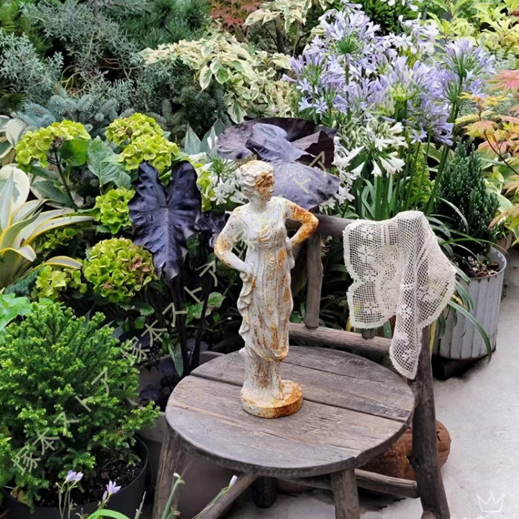 女神像 置物 ガーデンオブジェ インテリア ガーデニング 屋外