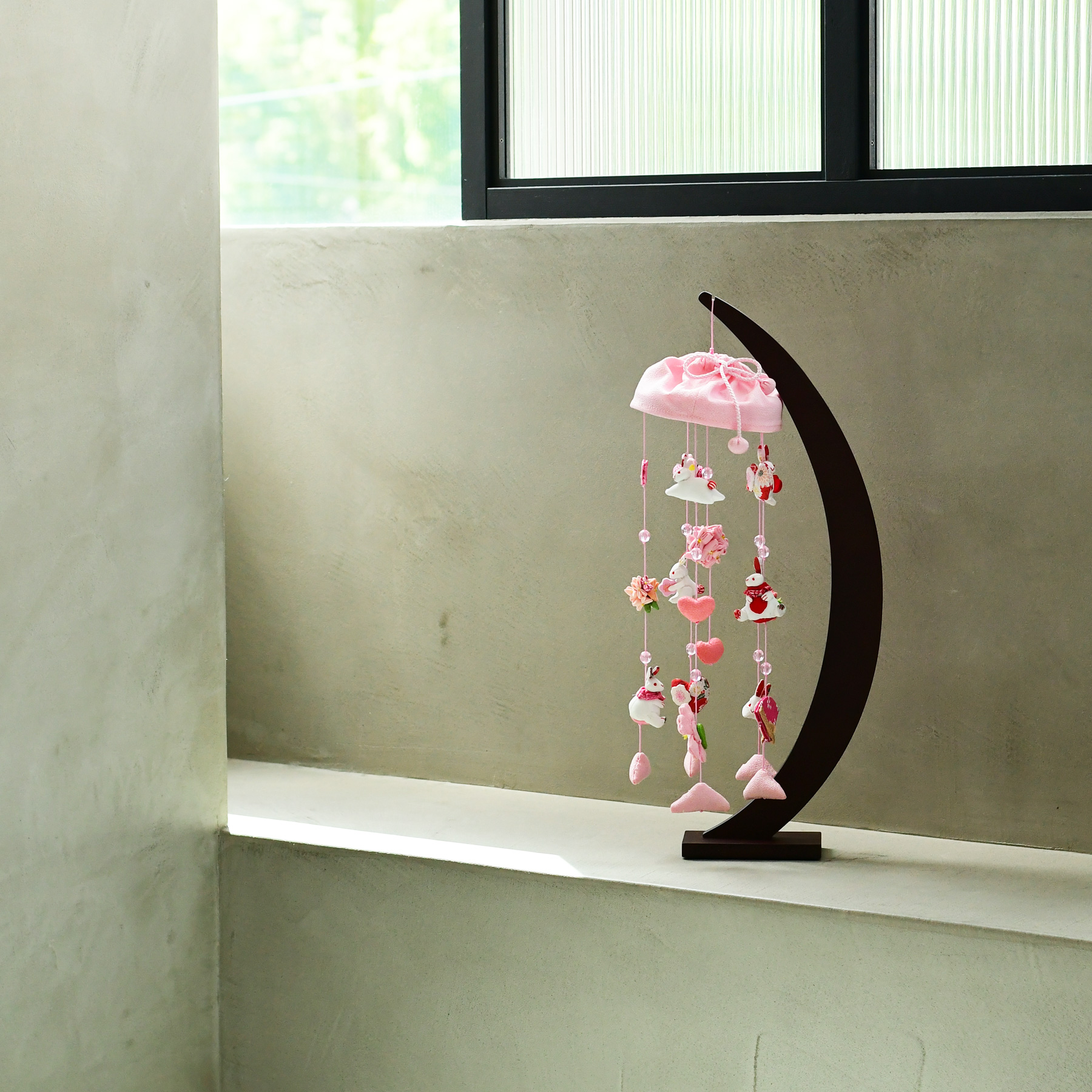 雛人形 つるし飾り つるし雛 ひな人形 台座セット 4個つるし×5本＋1本