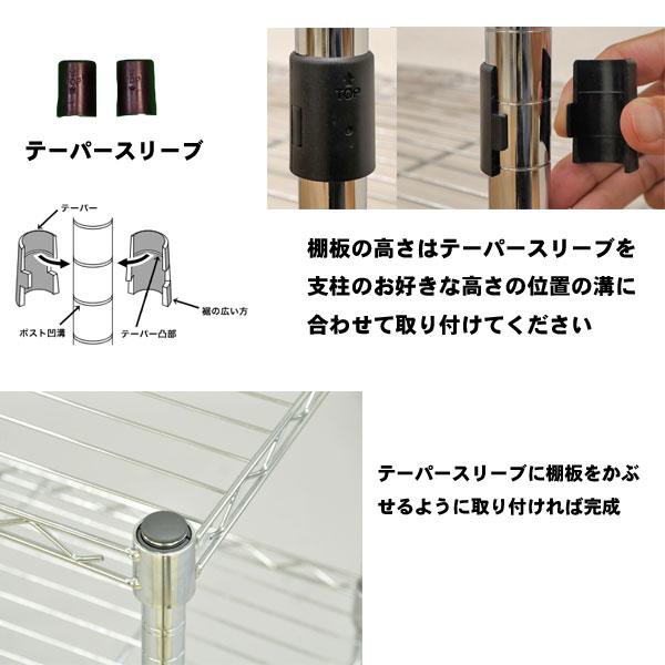 スチールラック 幅90 奥行45 高さ186 5段 キャスター付き 収納 メタル