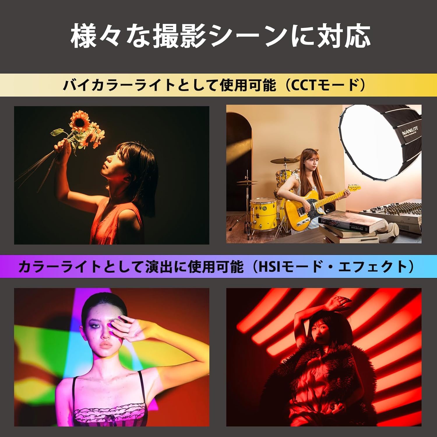 NANLITE（ナンライト） NANLITE FS-300C LED撮影用ライト RGBライト