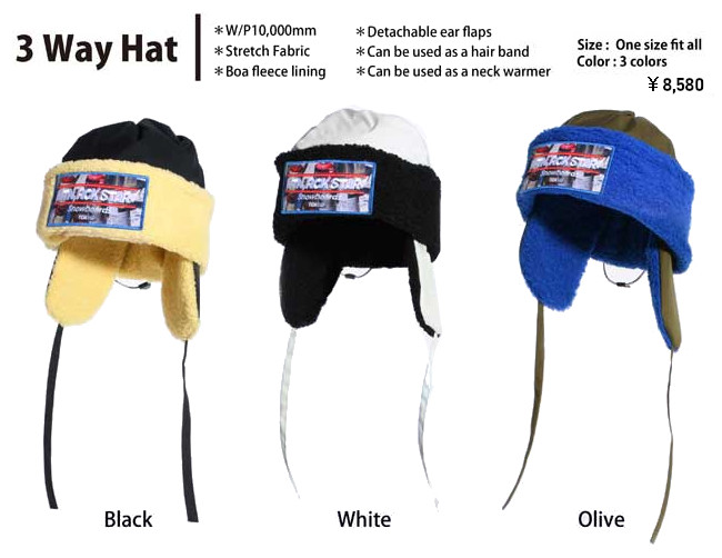 25-26 MTN.ROCK STAR マウンテンロックスター 3way Hat ビーニー 帽子