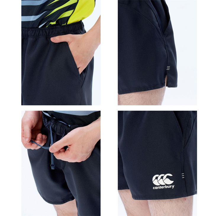 カンタベリー メンズ ラグビーショーツ canterbury ロングタイプ 股下