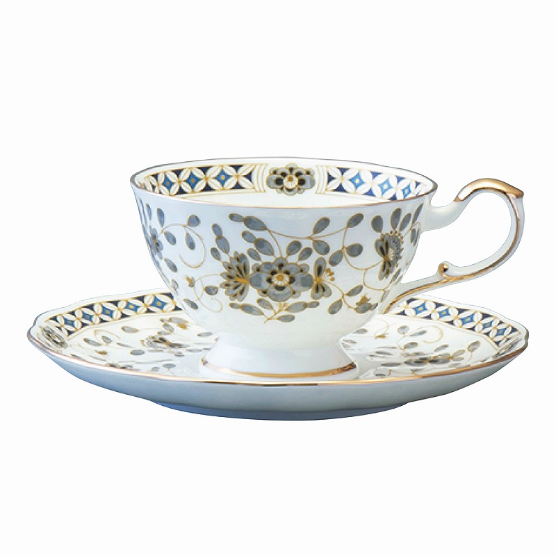 NARUMI ナルミ ミラノ・ブラック ティーカップ＆ソーサー 210cc 52443