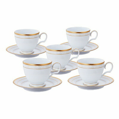 ノリタケ Noritake ティー・コーヒー碗皿セット（5客） ティーカップ