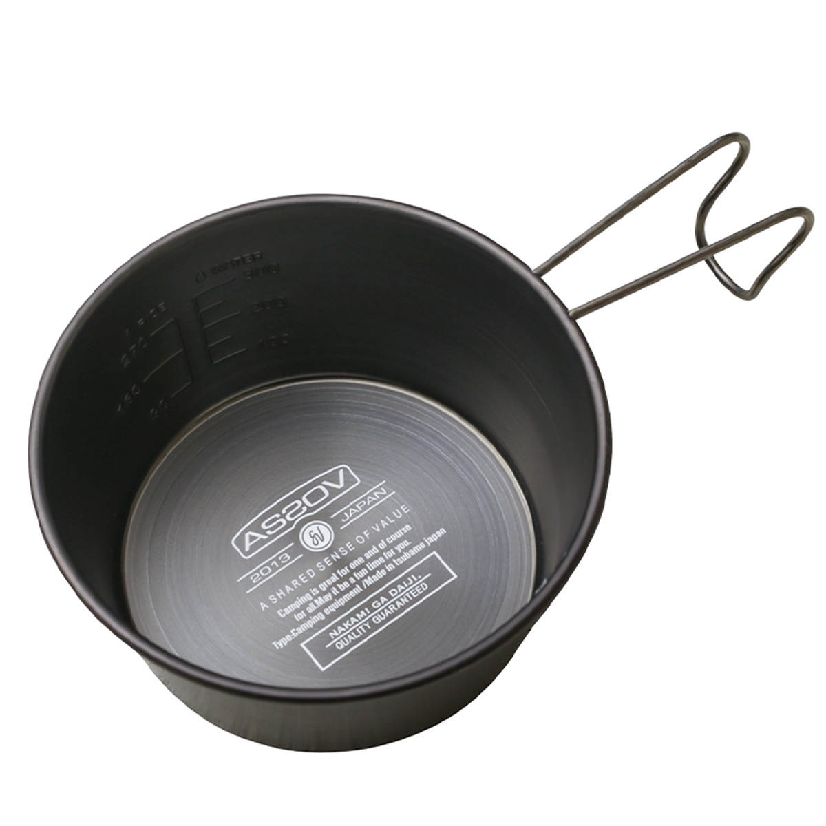 AS2OV（アッソブ） 282102 SIERRA CUP シェラカップ ステンレス 黒酸化