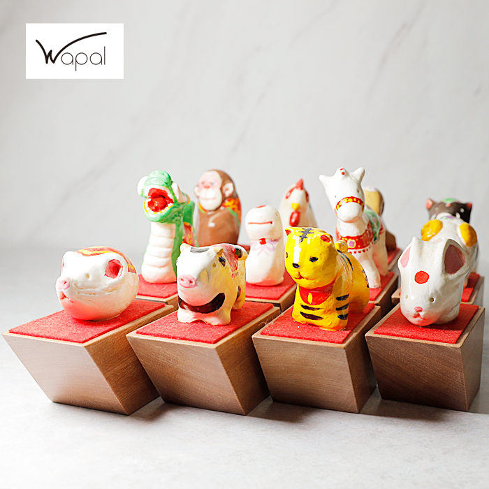 一点物 干支の置物 かわいい マスコット 十二干支セット 子 丑 寅 卯