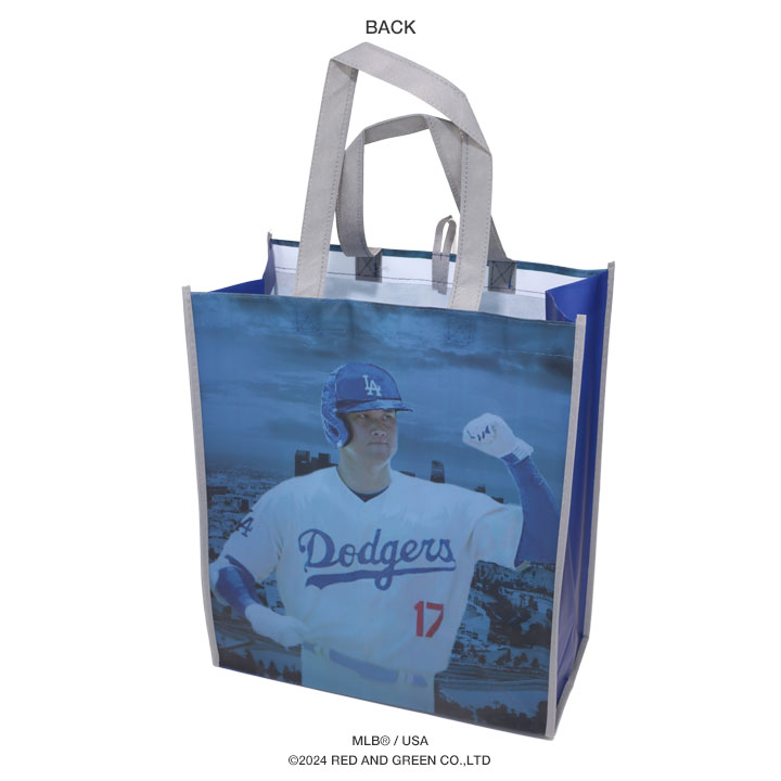 MLB トートバッグ ドジャース 大谷翔平 選手 写真 公式 リサイクル素材