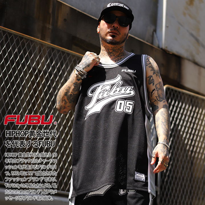 FUBU（フブ） ノースリーブ 大きいサイズ バスケットシャツ