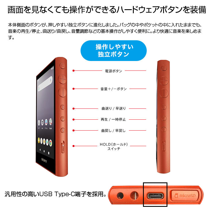 SONY（ソニー） 【中古】SONY WALKMAN NW-A105HN ウォークマン